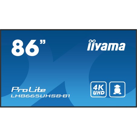 iiyama 86" 3840x2160, UHD IPS panel,
